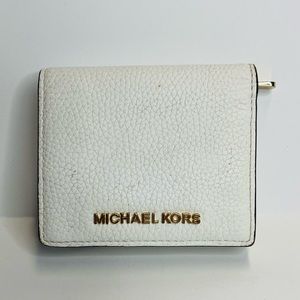 Michael Kors Small Ivory Bifold Snap Wallet